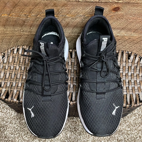 PUMA Women’s Pacer Next Cage Running Shoes Sneakers Black & White Size 7.5 EUC - Picture 4 of 12